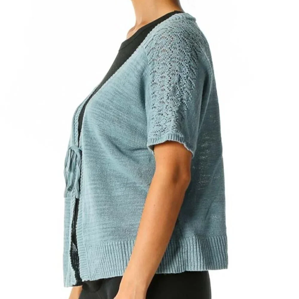 Van Heusen Blue Knitted Cardigan - Picture 2 of 3